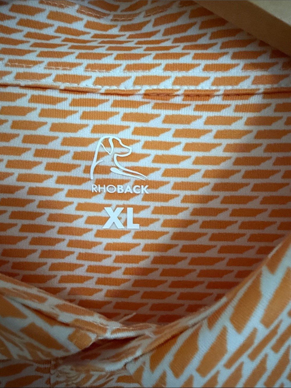 University of TN Rhoback Orange Geometric Short-Sleeve Polo - Picture 2 of 9